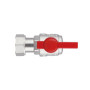 Кран шаровой Thermo Alliance Standart 3/4"ВВ угловой, PN40, с накидной гайкой TAS223W20