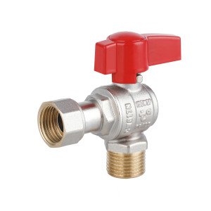 Кран шаровой Thermo Alliance Standart 1/2"ВН угловой, PN40, с накидной гайкой TAS224W15