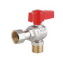 Кран шаровой Thermo Alliance Standart 1/2"ВН угловой, PN40, с накидной гайкой TAS224W15