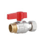 Кран шаровой Thermo Alliance Standart 3/4"ВН прямой, PN40, с накидной гайкой TAS261W20