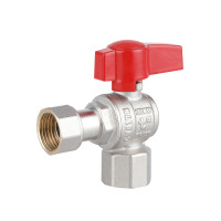 Кран шаровой Thermo Alliance Standart 1/2"ВВ угловой, PN40, с накидной гайкой TAS223W15