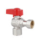 Кран шаровой Thermo Alliance Standart 1/2"ВВ угловой, PN40, с накидной гайкой TAS223W15