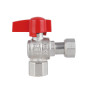Кран шаровой Thermo Alliance Standart 1/2"ВВ угловой, PN40, с накидной гайкой TAS223W15