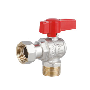 Кран шаровой Thermo Alliance Standart 3/4"ВН угловой, PN40, с накидной гайкой TAS224W20