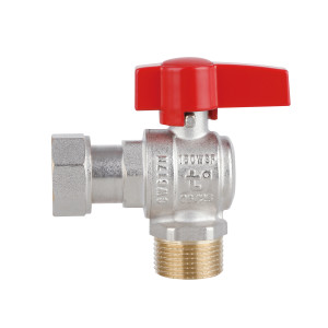 Кран шаровой Thermo Alliance Standart 3/4"ВН угловой, PN40, с накидной гайкой TAS224W20
