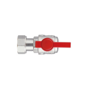Кран шаровой Thermo Alliance Standart 3/4"ВН угловой, PN40, с накидной гайкой TAS224W20
