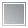 Дзеркало Qtap Mideya (MI1) 800x800 з LED-підсвічуванням Touch, з антизапотіванням, димером, рег. яскравості QT2078NCF808048477