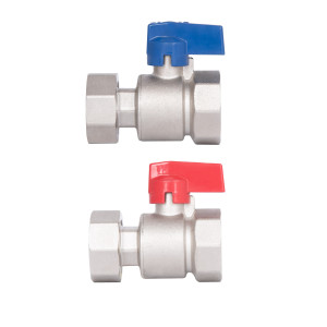 Комплект кранов шаровых Thermo Alliance Standart 1"ВВ прямой, PN40, с накидной гайкой TAS262RBW25