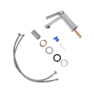 Змішувач для раковини низький Qtap Capricorn, Chrome (k26) QTCAP1060102C48219