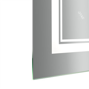 Дзеркало Qtap Cardinal (CA1) 800х600 з LED-підсвічуванням Touch, з антизапотіванням, з димером, рег. темп. кольору (3000-6500K) Reverse QT0478C8060
