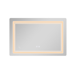 Дзеркало Qtap Cardinal (CA2) 800х600 з LED-підсвічуванням Touch, з антизапотіванням, з димером, рег. темп. кольору (3000-6500K) Reverse QT0478C806048457