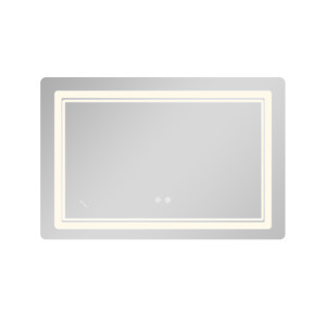 Дзеркало Qtap Cardinal (CA2) 800х600 з LED-підсвічуванням Touch, з антизапотіванням, з димером, рег. темп. кольору (3000-6500K) Reverse QT0478C806048457