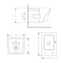 Унитаз подвесной Qtap Crow Ultra Quiet 485×340×290 мм, Matt Black, с сиденьем Slim Duroplast/ Soft-close/ Quick Release QT05335171MB