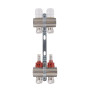 Коллектор латунный с расходомерами и евроконусами Thermo Alliance Standart 1" на 2 выхода TAS235W2E