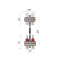 Коллектор латунный с расходомерами и евроконусами Thermo Alliance Standart 1" на 2 выхода TAS235W2E