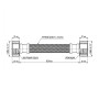 Шланг Forte для воды D10, 80 см, нержавеющая оплетка 1/2"x1/2" ВВ TAF384W80 Thermo Alliance