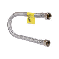 Шланг Forte для воды D10, 60 см, нержавеющая оплетка 1/2"x1/2" ВВ TAF384W60 Thermo Alliance