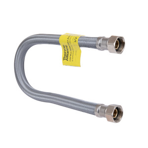 Шланг Forte для воды D10 80 см NYLON 1/2"x1/2" ВВ TAF383W80 Thermo Alliance