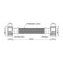Шланг Forte для воды D10 80 см NYLON 1/2"x1/2" ВВ TAF383W80 Thermo Alliance