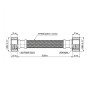 Шланг Forte для воды D10 60 см NYLON 1/2"x1/2" ВВ TAF383W60 Thermo Alliance