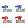 Комплект прямых кранов Thermo Alliance Standart 1/2"ВН -3/4"ВН с накидной гайкой  для подключенние котла TAS262RBW1520