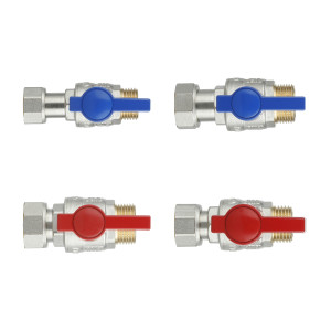 Комплект прямых кранов Thermo Alliance Standart 1/2"ВН -3/4"ВН с накидной гайкой  для подключенние котла TAS262RBW1520