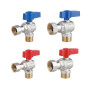 Комплект угловой кранов Thermo Alliance Standart  1/2"ВН -3/4"ВН с накидной гайкой  для подключенние котла TAS225RBW1520