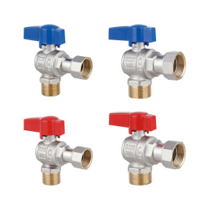 Комплект угловой кранов Thermo Alliance Standart  1/2"ВН -3/4"ВН с накидной гайкой  для подключенние котла TAS225RBW1520