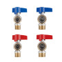 Комплект угловой кранов Thermo Alliance Standart  1/2"ВН -3/4"ВН с накидной гайкой  для подключенние котла TAS225RBW1520