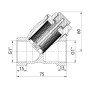 Фильтр грубой очистки Thermo Alliance Forte для воды 1"ВВ косой с магнитом TAF126MW25