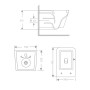 Унитаз подвесной Crow Rimless 485х340х330 мм, White, с сиденьем Slim Duroplast/ Soft-close/ Quick Release QT05335171RW Qtap