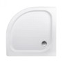 Lidz Набор: Душевая кабина Latwa SC90x90.SAT.LOW.DGR, полукруглая, стекло тонированное 4 мм + Душевой поддон Kapielka ST90x90x14