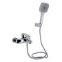 Смеситель для ванны Qtap Swan Eco (c душевым гарнитуром) QTSWA259CRM45534 Chrome