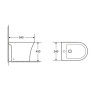 Биде напольное Qtap Presto 540×340×400 White QTPRE29W43056