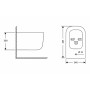 Биде подвесное Qtap Gemini 485×340×300 мм, White QTTAU28W49120
