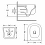 Унитаз подвесной Qtap Gemini Ultra Quiet 485×340×350 мм, White, с сиденьем Slim Duroplast / Soft-close / Quick Release QTTAU26W49119