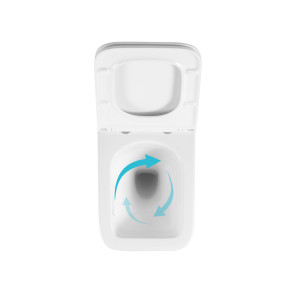 Унитаз подвесной Qtap Gemini безободковый с сиденьем Soft-closeQTGEM26W45430