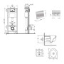 Готовое решение Qtap для ванной комнаты: подвесной унитаз Taurus Ultra Quiet 515×360×350 + комплект инсталляции Nest 4 в 1 (круглая клавиша Chrome)