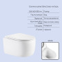 Готовое решение Qtap для ванной комнаты: подвесной унитаз Taurus Ultra Quiet 515×360×350 + комплект инсталляции Nest 4в1 (круглая клавиша Matt Black)