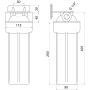 Усиленная фильтр-колба для гар. воды Bіо+ systems HT-10, 1/2″