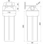 Усиленная фильтр-колба для гар. воды (ключ, планка) Bіо+ systems HT-10, 3/4″