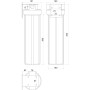 Фильтр-колба + ПП картридж ПРОЗРАЧНАЯ Bіо+ systems SL20TS-BB Big Blue 20″, 1″