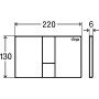 Панель змиву Prevista д/бачків Visign for Style 24, хром, Viega 773267