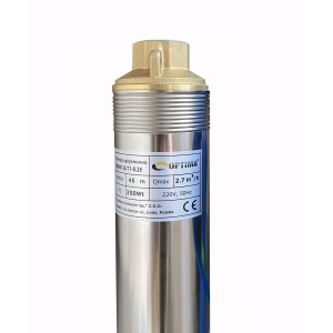 Насос свердловинний з підв. стійк. до піску 3″ OPTIMA  3SDm1,8/11 0,25 кВт 45м + пульт+кабель25м