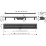 Душевой канал AlcaPlast APZ19-950 Simple под плитку
