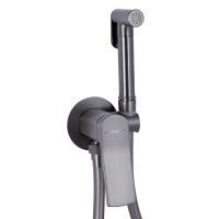 Набор для гигиенического душа Qtap Slavonice Gunmetal Black PVD (QTSLA262GMB45916)