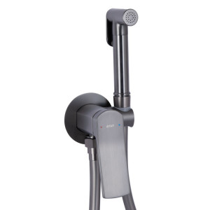 Набор для гигиенического душа Qtap Slavonice Gunmetal Black PVD (QTSLA262GMB45916)