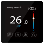 Кімнатний сенсорний термостат з WiFi управлінням Tervix Pro Line WiFi TouchScren Thermostat (котел), чорний 114350