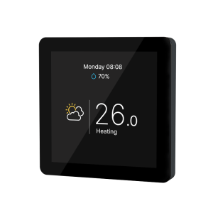 Кімнатний сенсорний термостат з WiFi управлінням Tervix Pro Line WiFi TouchScren Thermostat (підлога), чорний 114150